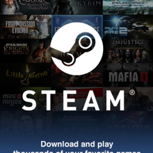 Steam Wallet Gift Card 5$