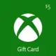 Xbox Gift card 5$
